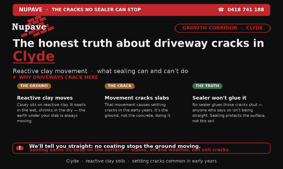 Nupave sealing — common problem and fix in Clyde