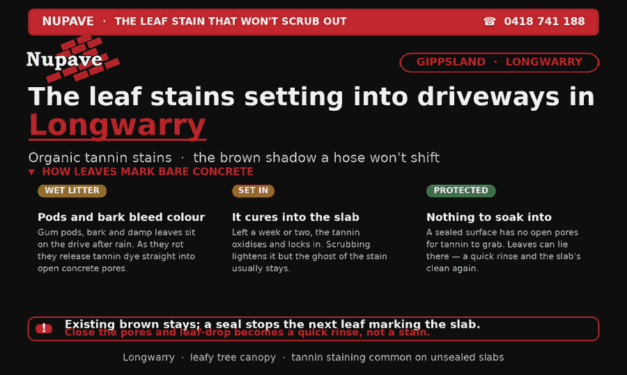 Nupave sealing — common problem and fix in Longwarry