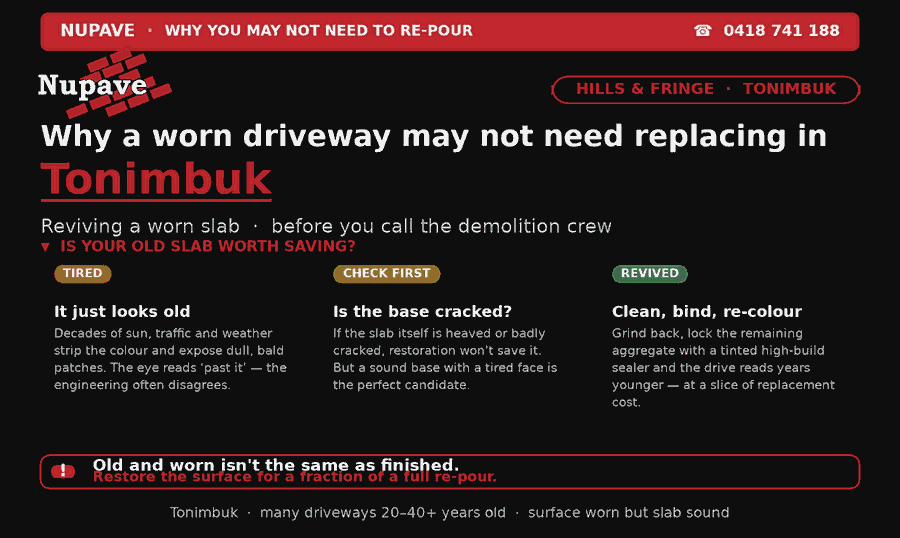 Nupave sealing — common problem and fix in Tonimbuk