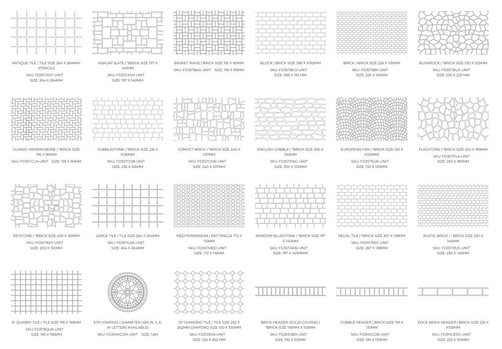 Dulux avista stencil patterns