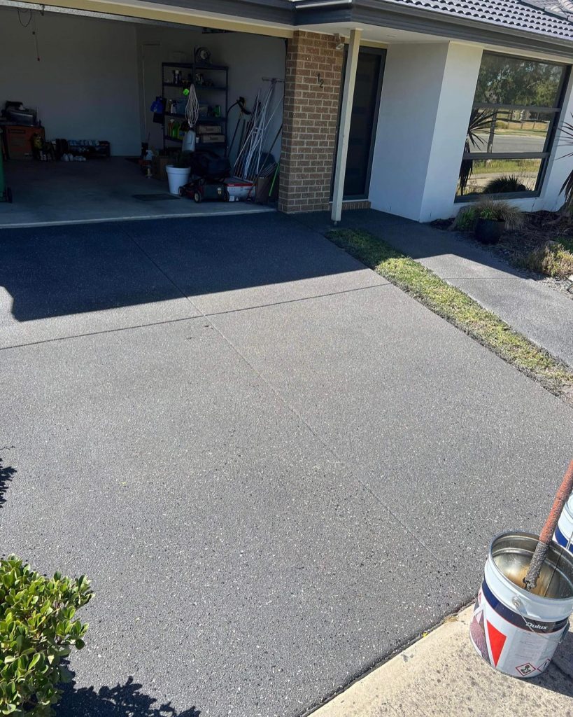 Concrete resurfacing Cranbourne– finished driveway