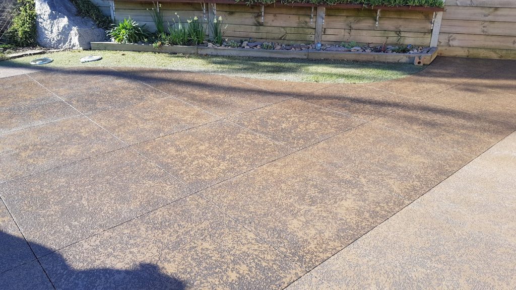 Driveway restoration decorative concrete resurfacing in Mount Eliza