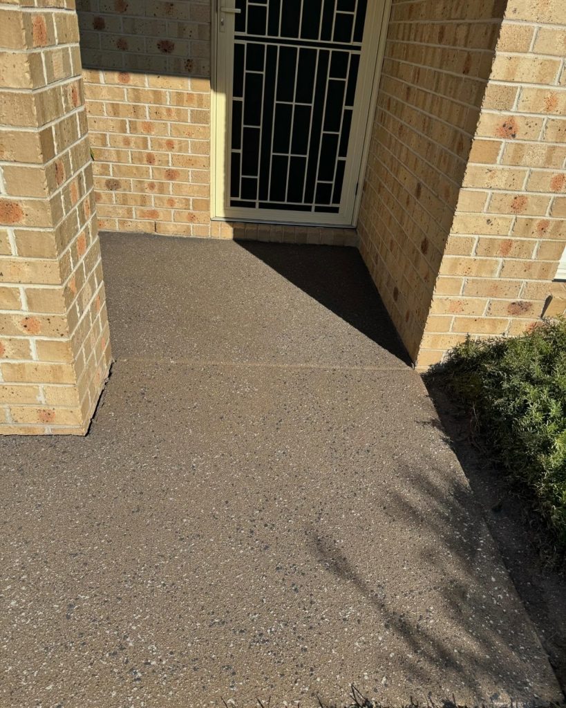Exposed aggregate concrete resurfacing in Rosebud Melbourne