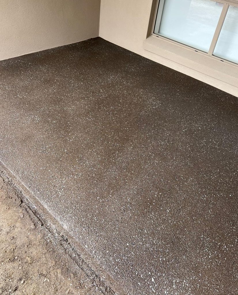 Porch concrete resurfacing in Rosebud Melbourne with decorative finish
