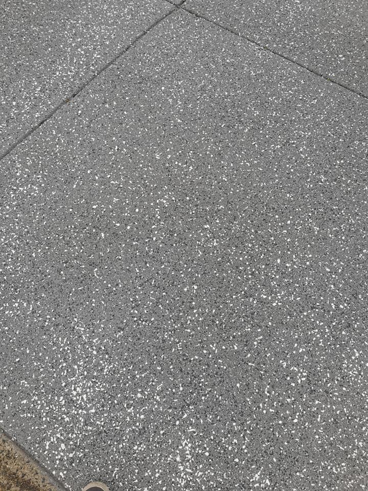 Close up of exposed aggregate resurfacing finish in Narre Warren