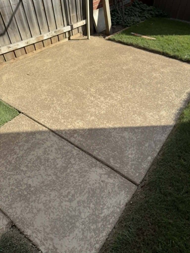 Two-tone concrete resurfacing finish on a Berwick outdoor area