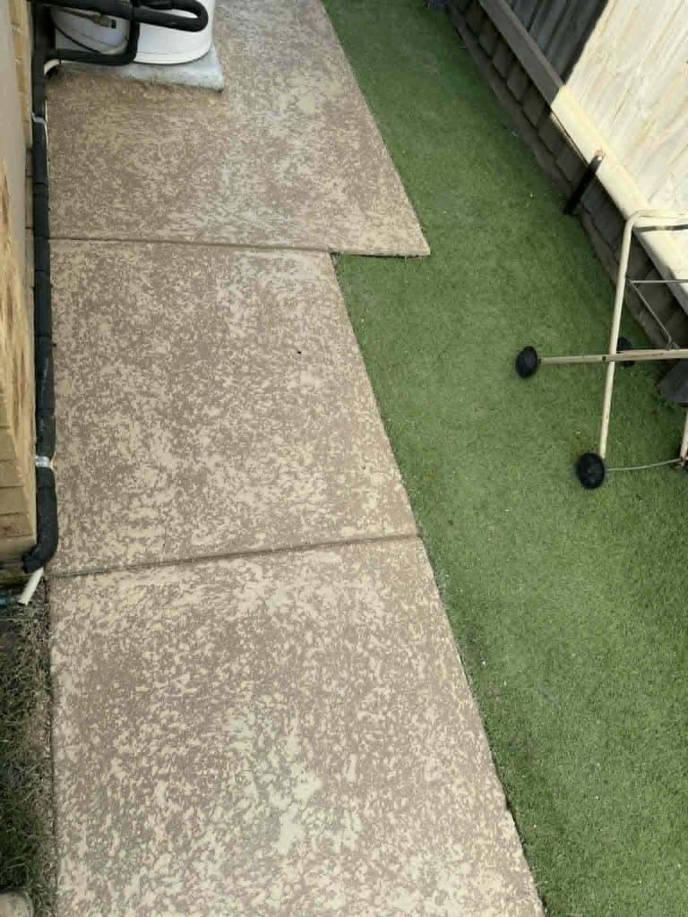 Concrete resurfaced pathway beside a home in Berwick