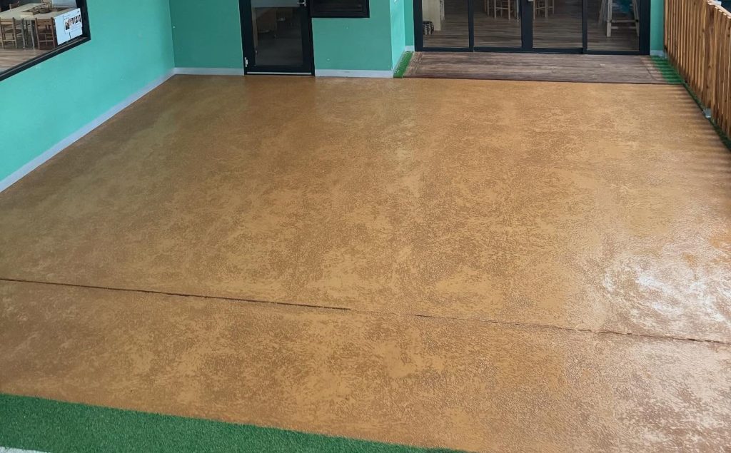 Cut stone concrete resurfacing at Goodstart Early Learning Centre Melbourne