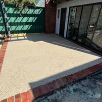 exposed aggregate entertainment area melbourne