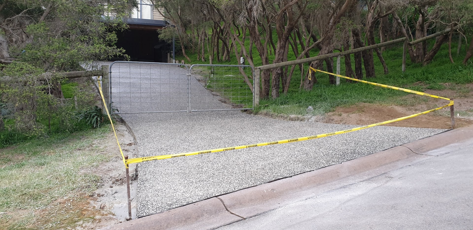Exposed aggregate pool area resurfacing