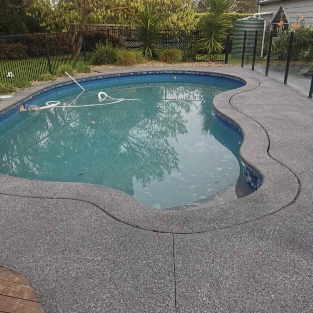 concrete resurfacing pool surround Melbourne seamless finish