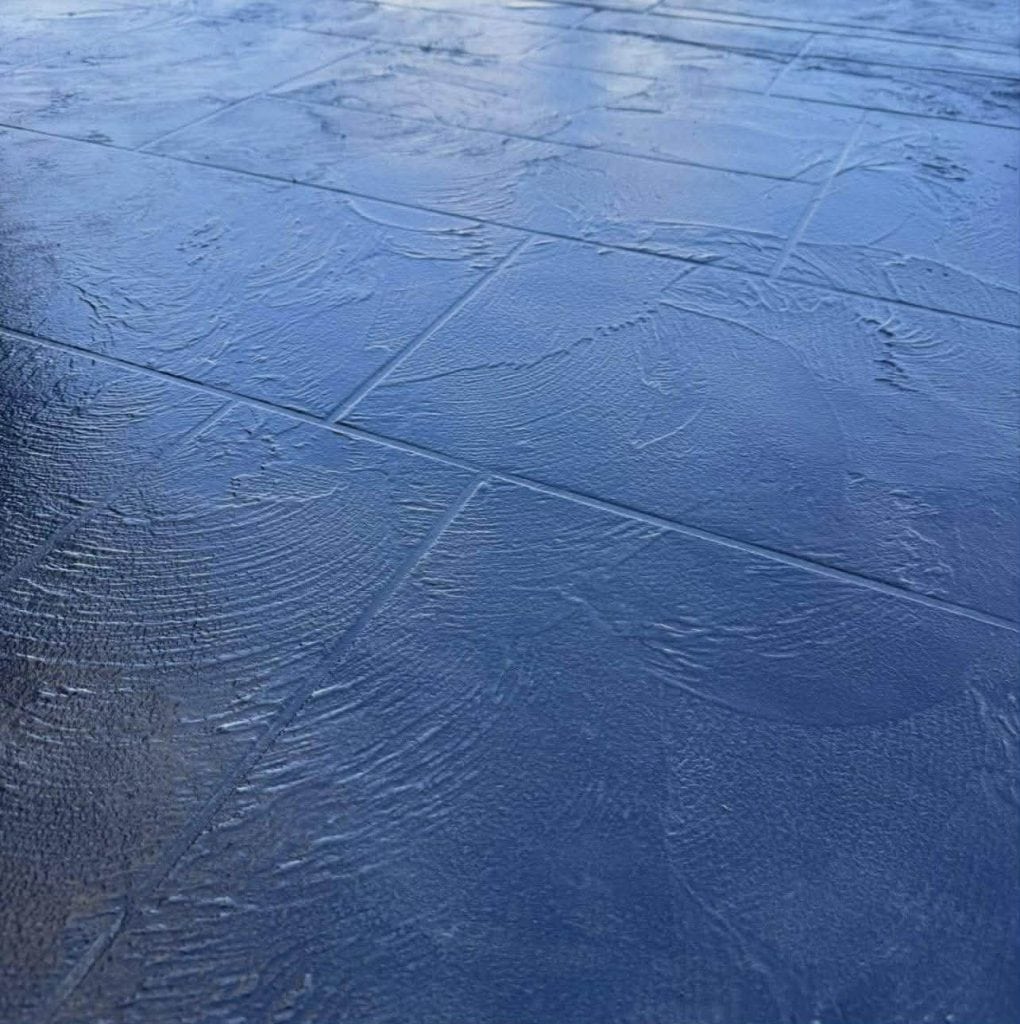 Slate impression concrete resurfacing driveway Melbourne