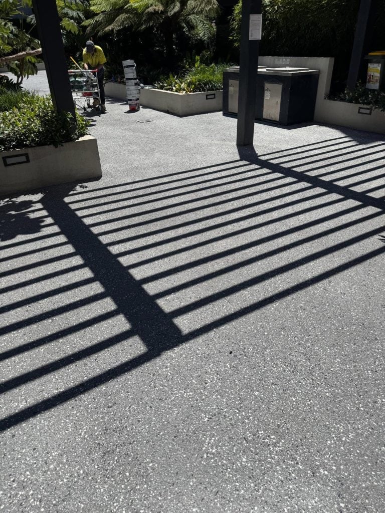 Commercial concrete resurfacing Melbourne finished surface non slip coating