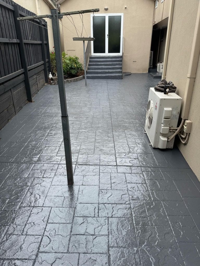 restored concrete surface after sealing melbourne