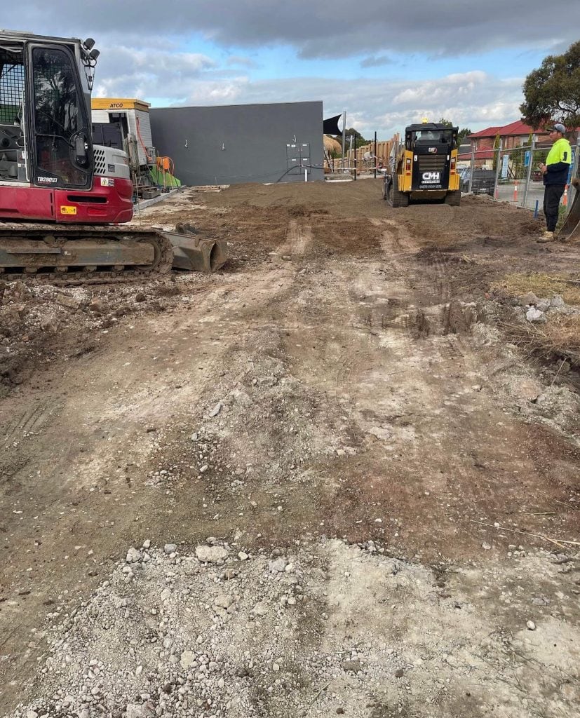 Commercial concrete driveway and car park preparation Melbourne