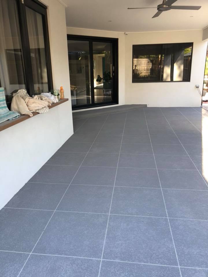 cut stone concrete resurfacing patio Melbourne outdoor area