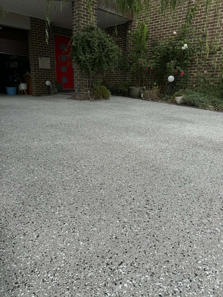 Exposed aggregate driveway resurfacing Melbourne