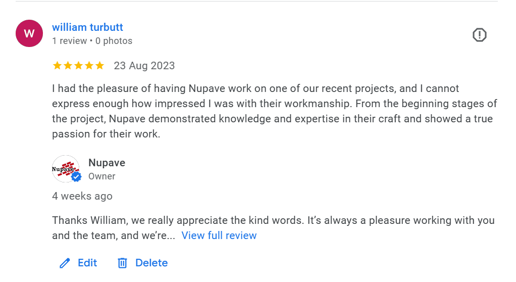 Packafe Landscapes commercial concrete resurfacing review for Nupave Melbourne