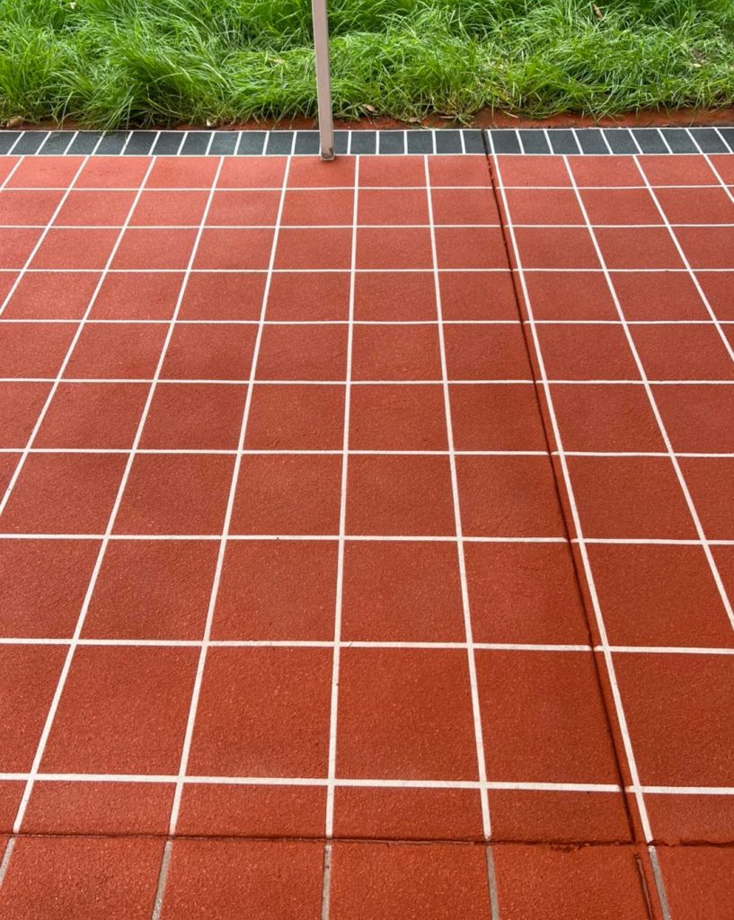 Stencil concrete resurfacing patio Melbourne slip resistant outdoor finish