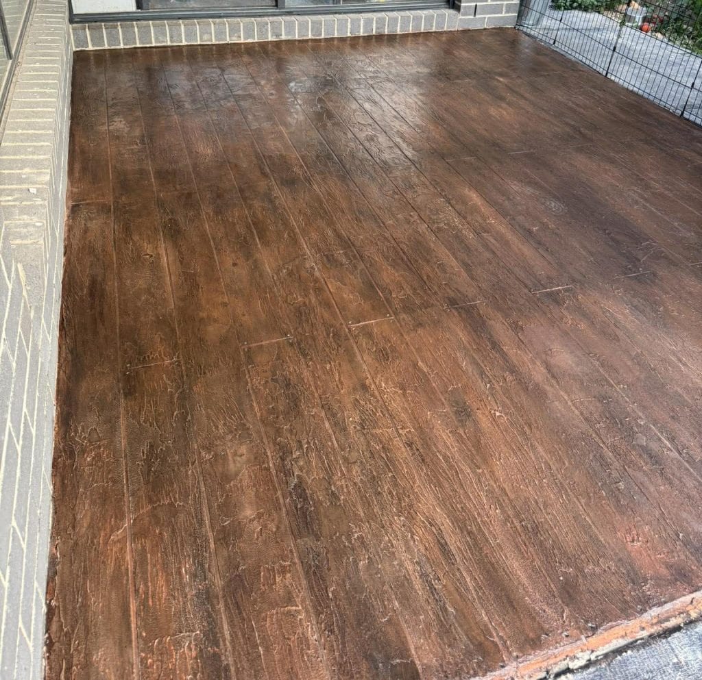 Timbercrete concrete resurfacing finish on outdoor concrete in Melbourne