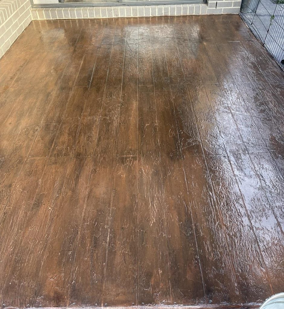 timbercrete concrete resurfacing entertainment area melbourne