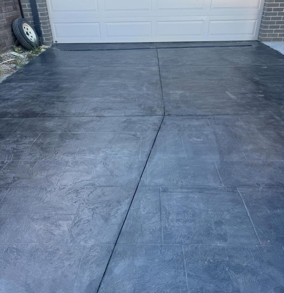 Slate impression concrete resurfacing Melbourne
