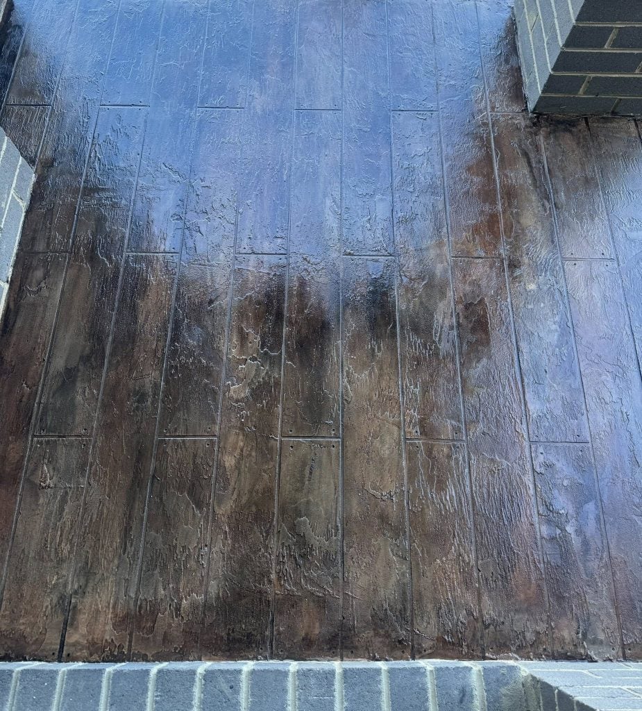 Finished Timbercrete concrete resurfacing on outdoor concrete in Melbourne