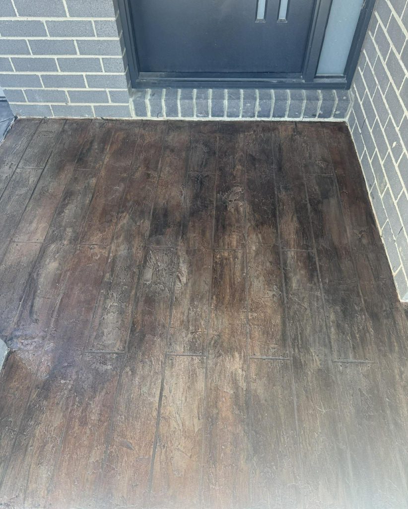 timbercrete concrete resurfacing after timber look finish melbourne outdoor area