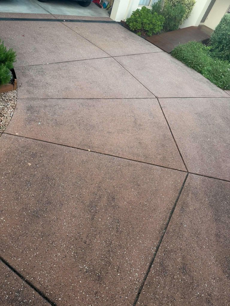 Driveway before concrete sealing in Berwick Melbourne