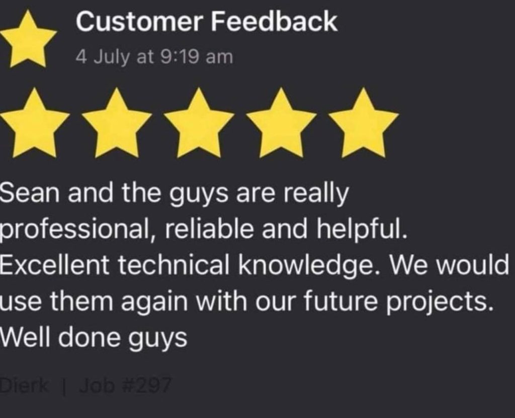 Customer testimonial for commercial epoxy flooring project