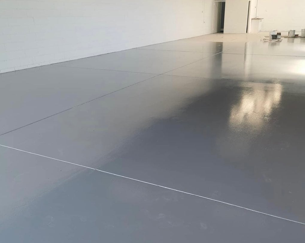 Factory epoxy flooring in Carrum Downs commercial workspace
