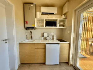 Jégmadár apartman konyhasarok