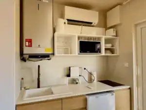 Jégmadár apartman konyhasarok