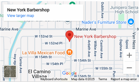 Map preview of New York Barbershop in Gardena