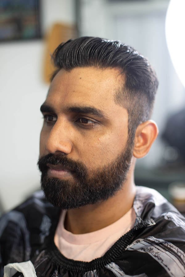 A Clean Beard trim with a haircut at New York Barbershop in Gardena CA 90249