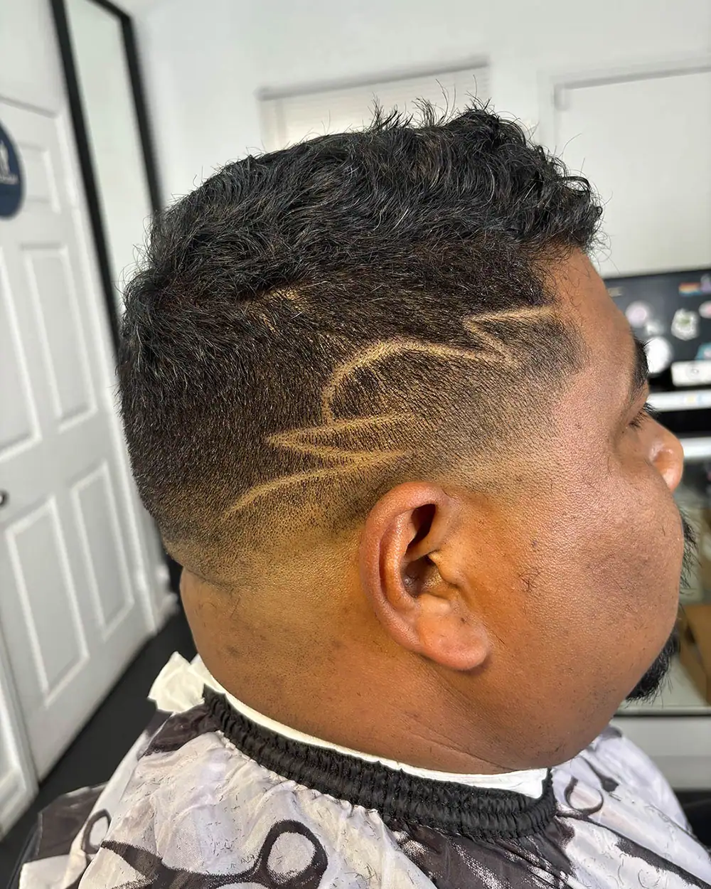 a design haircut with a fade near lawndale ca 90260
