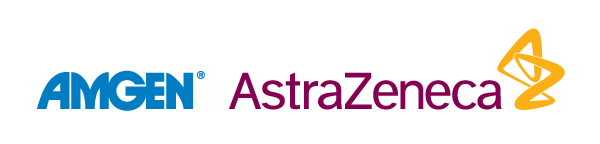 AMGEN AstraZeneca logo lock-up