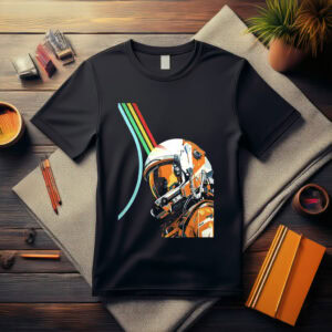 Retro Astronaut Illustration Shirt
