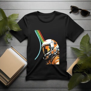 Retro Astronaut Illustration Shirt