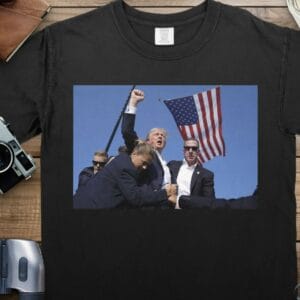 Trump Shot Quality Tee, Donald Trump Presidential Campaign 2024 T-shirt