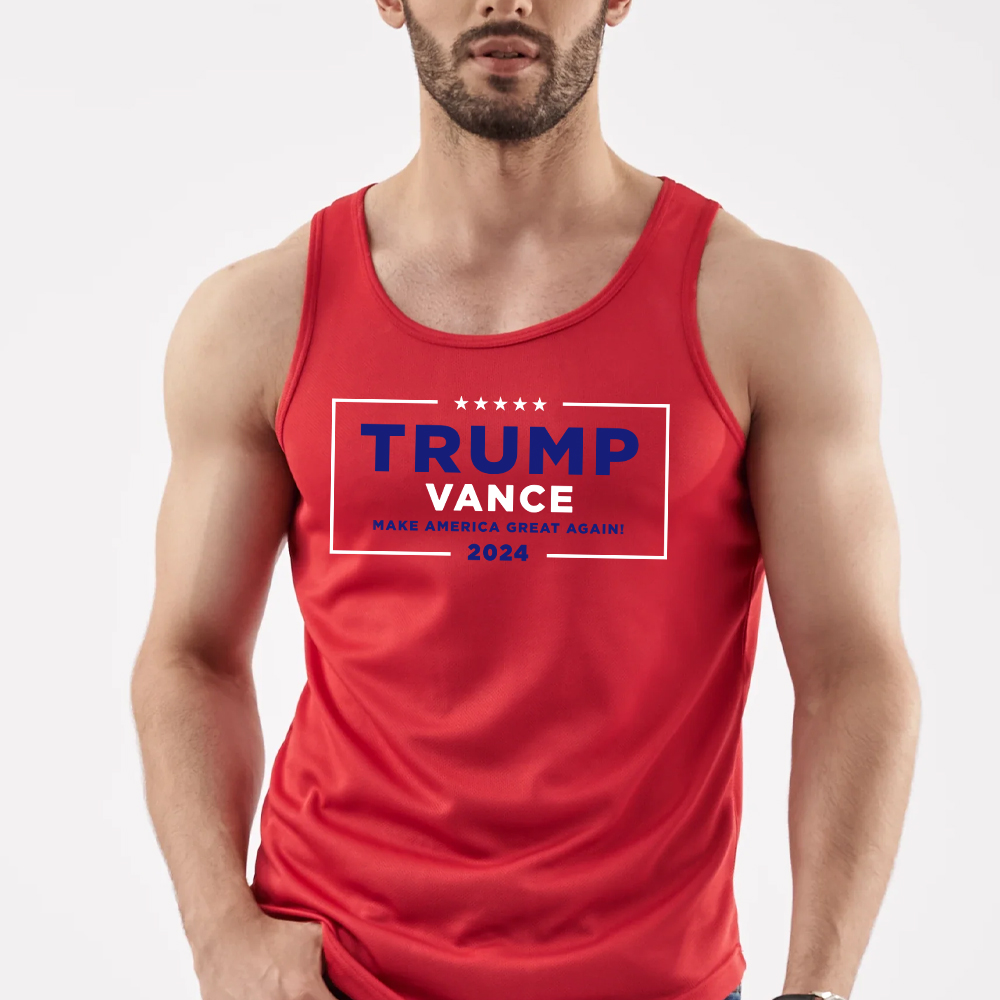 Trump Vance Red Tank Top: Show Your Support in Style