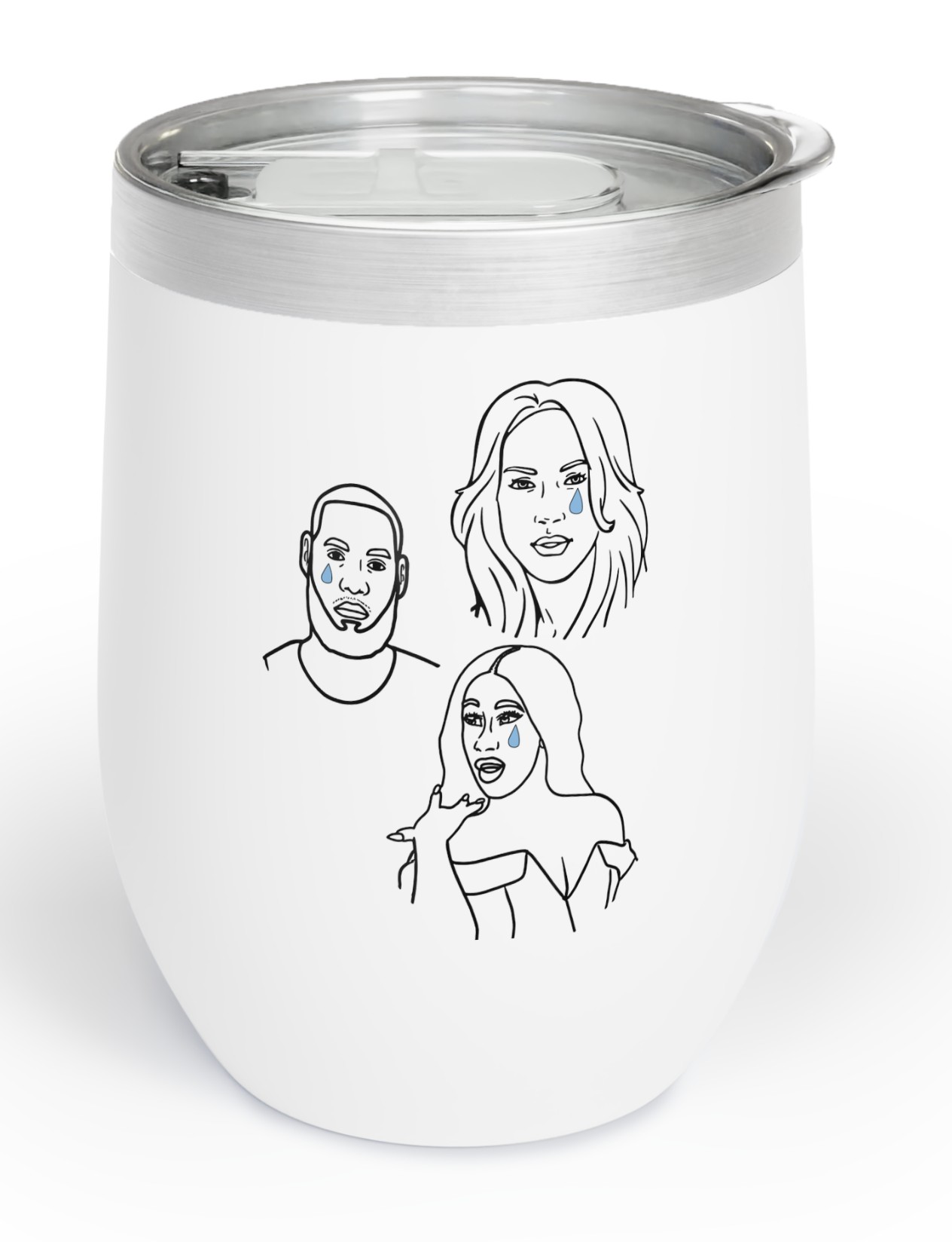 TRUMP WINS LIBERALS CRY STANDACE Chill Wine Tumbler 12oz US