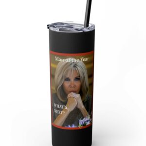 Candace Owens Man Of The Year Skinny Tumbler with Straw