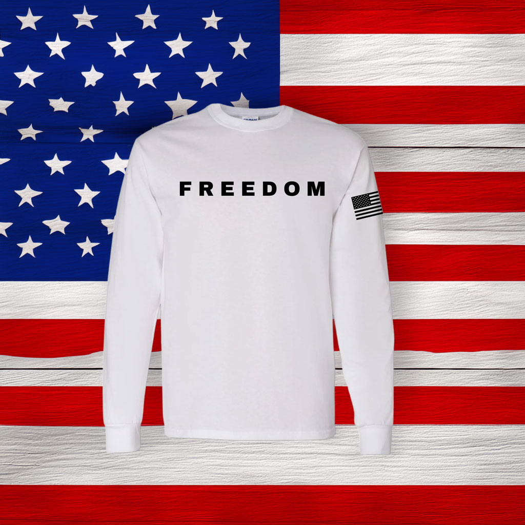 Charlie Kirk Freedom Long Sleeve T-Shirt