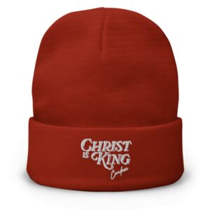 Christ Is King Christmas Beanie Hat