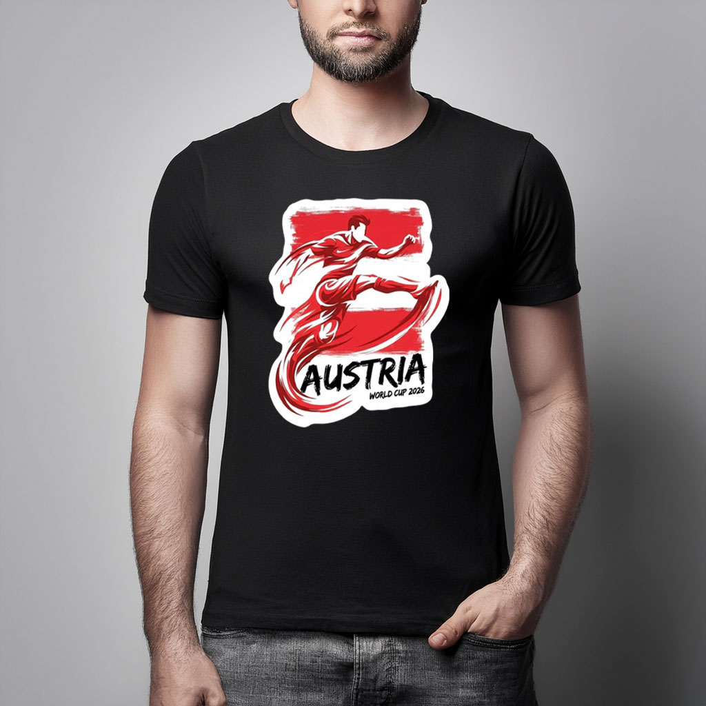 Austria World Cup 2026 Soccer Motion Shirt