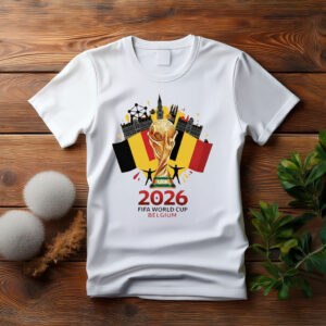 Belgium FIFA World Cup 2026 Trophy Graphic Shirt