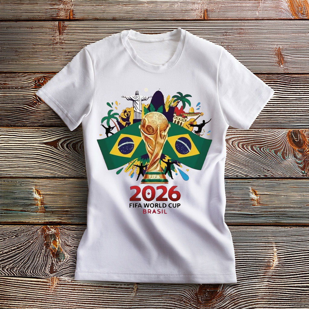 Brazil FIFA World Cup 2026 Trophy Graphic Shirt