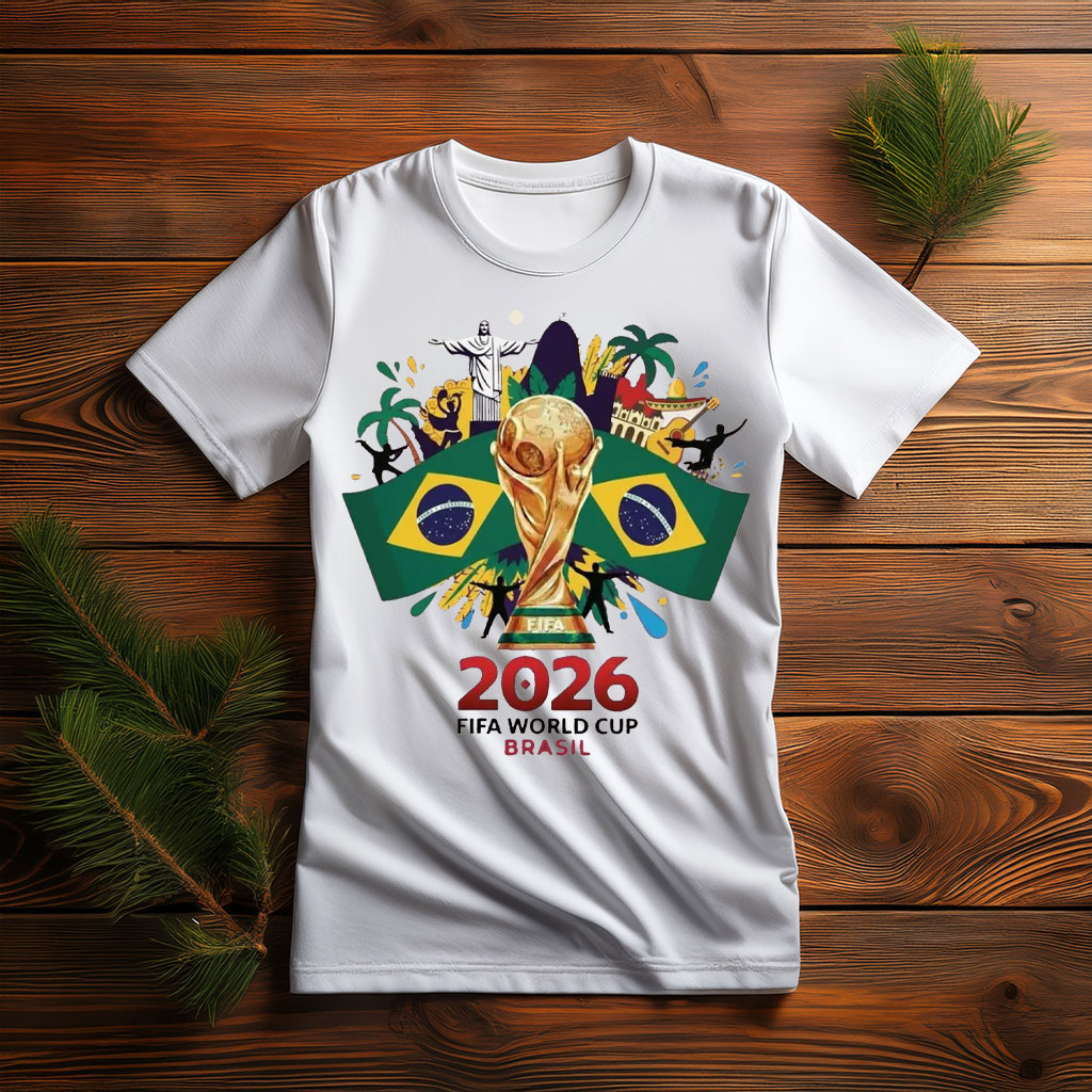 Brazil FIFA World Cup 2026 Trophy Graphic Shirt
