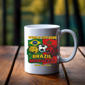 Brazil Morocco World Cup 2026 Mug